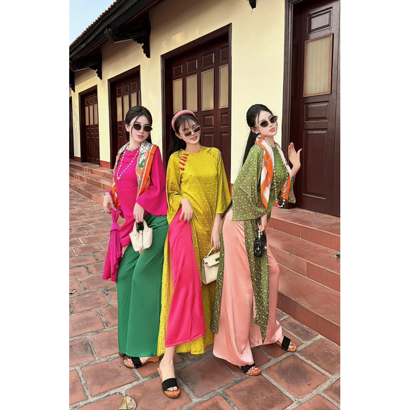 ÁO DÀI TƠ TẰM CHUỒN