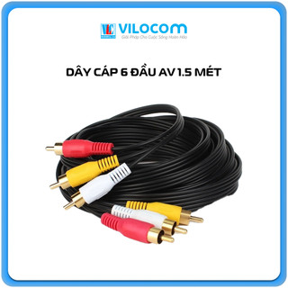 Dây cáp nối dài AV Audio Video 3 đầu RCA bông sen 1.5M