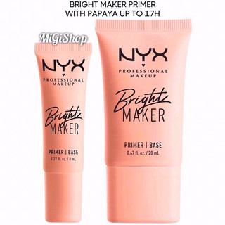 Kem lót làm sáng da nyx bright maker primer with papaya up to 17h 20ml