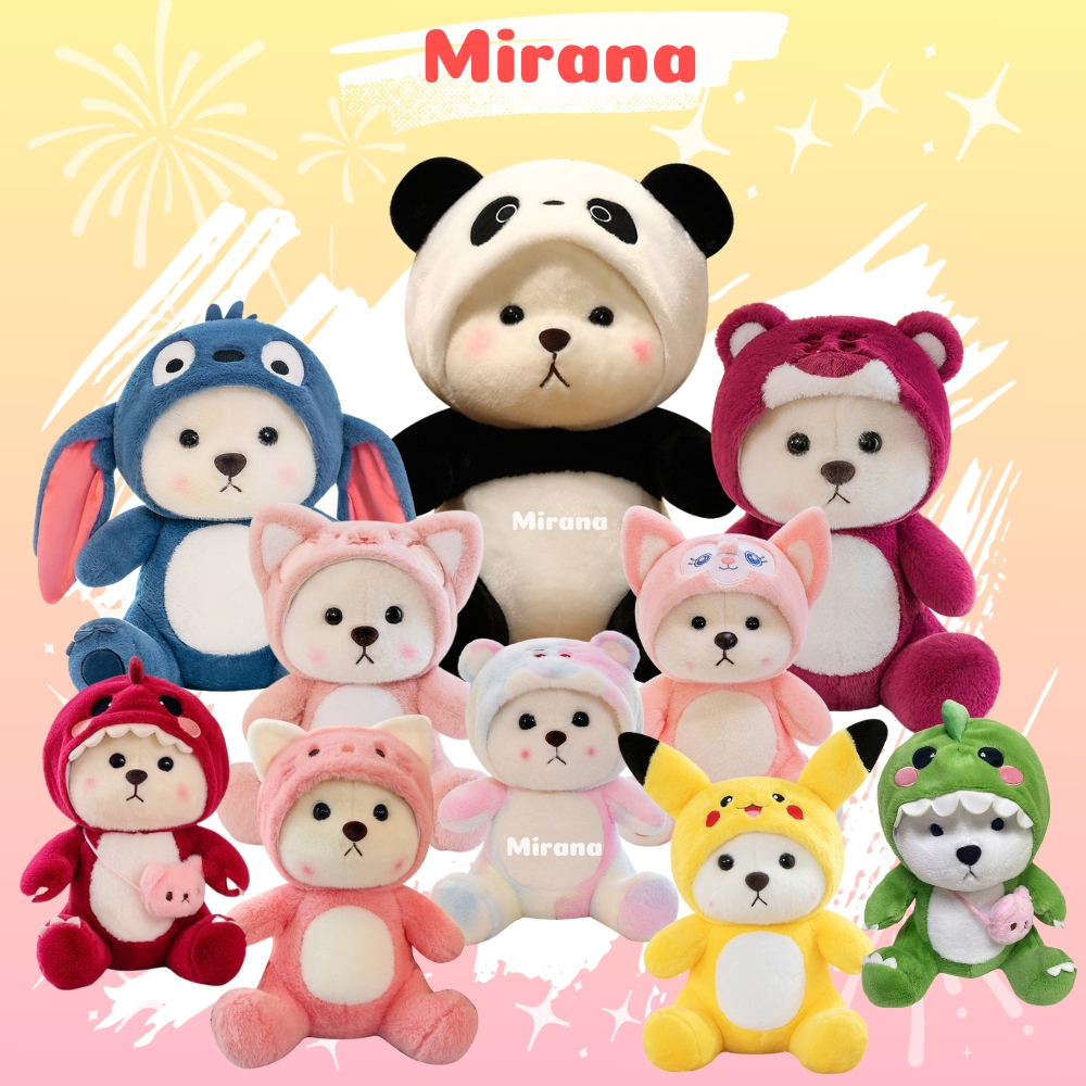 Gấu Bông Lena Lotso , Lena Stitch, Lena Gấu Trúc , Lena Cáo , Lena Mèo , Lena Pikachu, Lena Heo