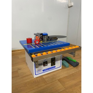 Máy dán cạnh mini, dán thẳng dán tròn và vát