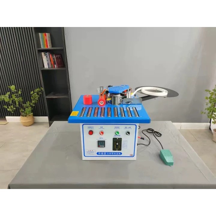 Máy dán cạnh mini, dán thẳng dán tròn và vát