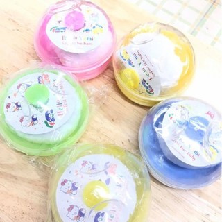 Hộp đựng phấn rôm cho bé - màu ngẫu nhiên - bông dặm phấn