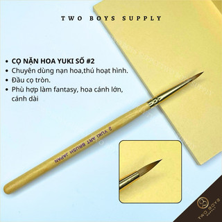 Co hoa noi yuki dau tron so 2 Cọ chuyên làm hoa từ cơ bản đến nâng cao cọ hoa nổi đầu tròn