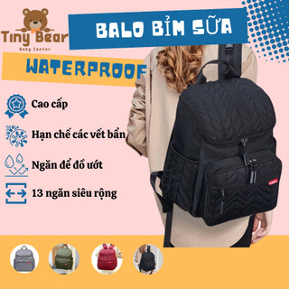Balo Bỉm Sữa Thời Trang đa năng chống thấm nước cao cấp cho mẹ và bé Sức chứa cực lớn by Tiny Bear