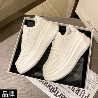 Giày Sneaker Trắng Basic Độn Đế Thời Trang Hàn Quốc Dành Cho Nữ