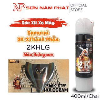 Sơn xịt samurai sơn màu hologram 2k 2 thành phần mã 2khlg