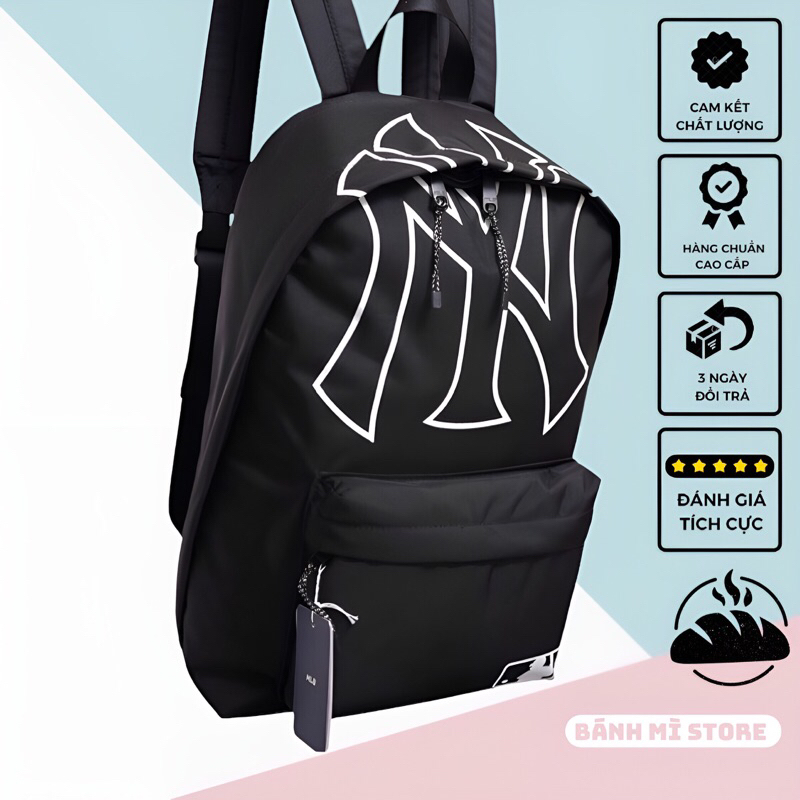 Balo MLB LOGO NY Basic Backpack - Balo Nam Nữ Thể Thao MLB Chất Liệu Vải Canvas Cao Cấp Chống Thấm -
