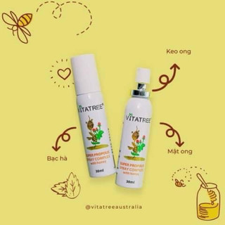 ⭐️⭐️ xịt ong vitatree super propolis with honey 30ml ⭐️⭐️