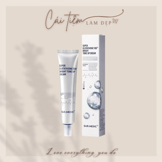 Kem Dưỡng Trắng Da Sur Medic Super Glutathione 100 Bright Tone Up Cream 40ml Chính Hãng