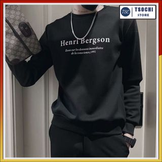 Áo thun nam tay dài Hàn Quốc, áo nỉ nam phông trơn cổ tròn cao cấp thời trang thu đông SW99.6