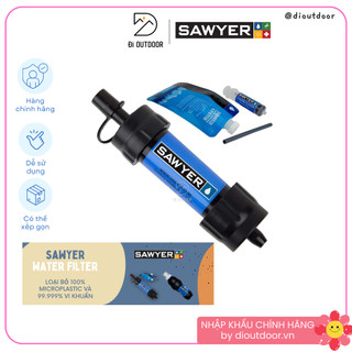 Bộ lọc nước Sawyer MINI Water Filter dụng cụ lọc nước leo núi sinh tồn (Hàng chính hãng)