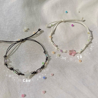 Vòng tay dây rút, vòng tay đôi Cậu và Tớ- vòng tay handmade chuỗi hạt