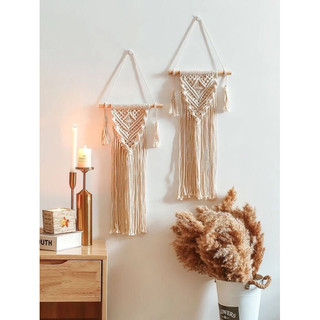 Macrame mini treo tường trang trí tường nhỏ gọn style hàn quốc