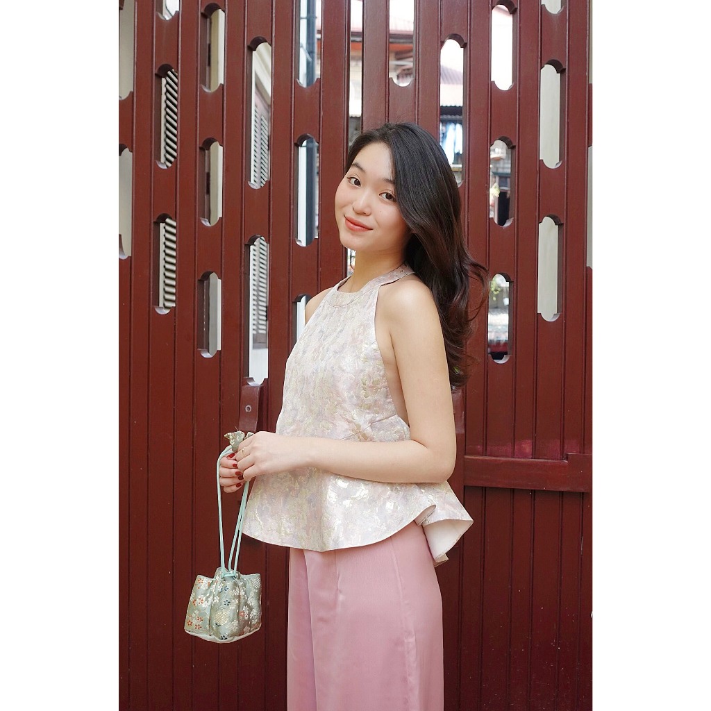 Áo yếm An Chi hồng/xanh (S/M/L)