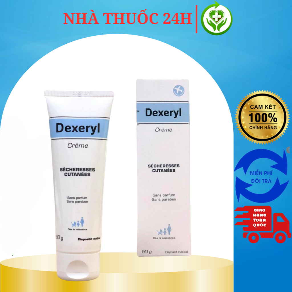 Kem dưỡng Dexeryl Cream 50g 250g Pháp dưỡng ẩm, dưỡng da cho da khô, nẻ