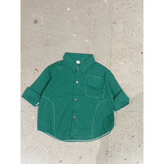 Sơ mi linen xước cho bé trai 8-18kg