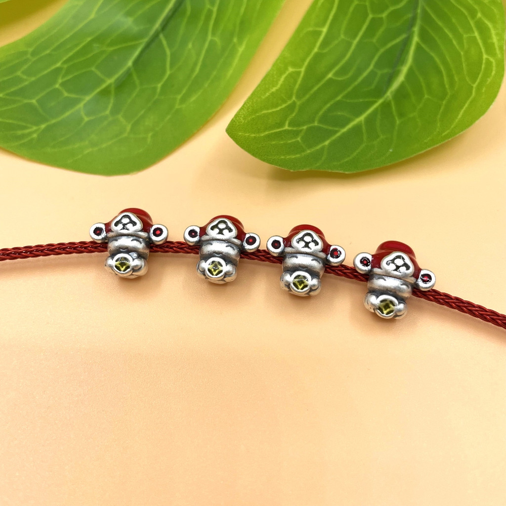 Charm nối thần tài bạc 999 cực xinh - Charm Bạc 999 - Mã CA1081