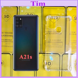 "Ốp Lưng Samsung A21s Dẻo Trong Chống Sốc " Loại Dày_Không ố vàng, chống trầy xước va đập TimShop