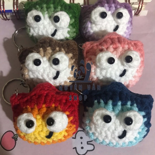 Móc khoá lửa và nước Calcifer len handmade-QUYENVANSHOP