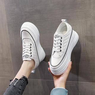 Giày thể thao nữ độn đế nâng chiều cao 9cm siêu nhẹ êm chân mã thể thao MIU MIU