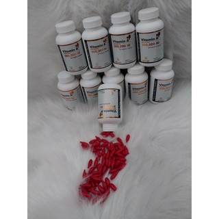 1 viên vitamin a ấn màu đỏ hàm lượng 200000iu