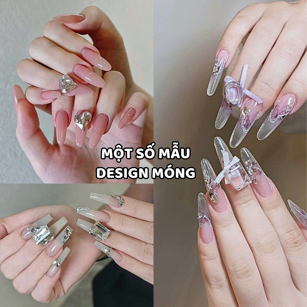 Đá khối nail siêu sáng mix 25 viên size nhỏ NGHI THẢO