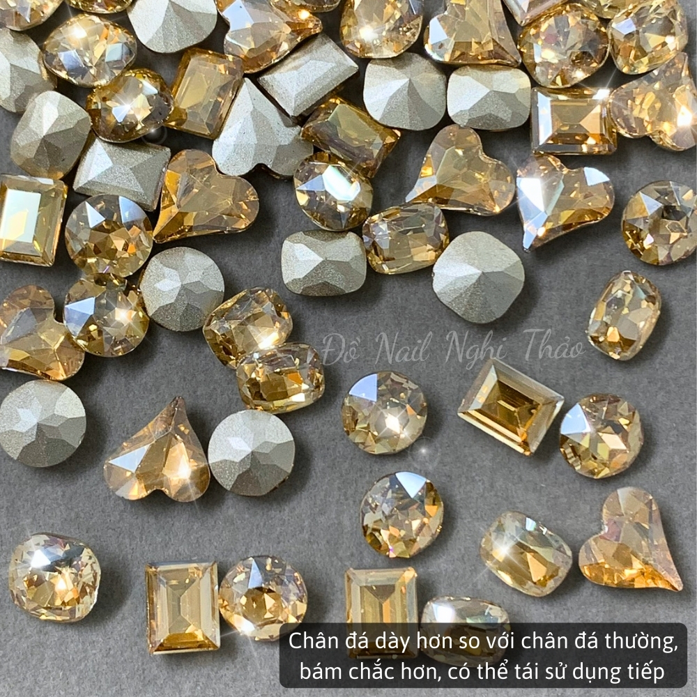 Đá khối nail siêu sáng mix 25 viên size nhỏ NGHI THẢO