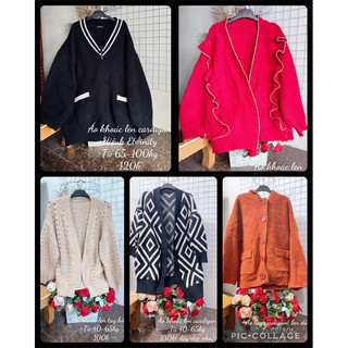 Áo khoác len dáng cardigan kiểu