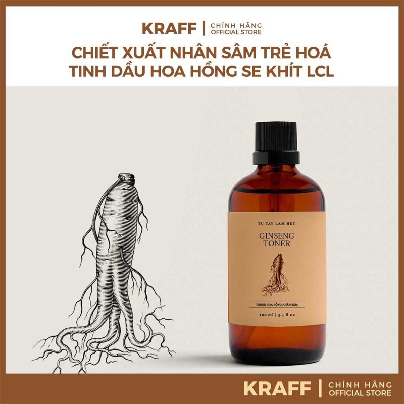 Toner Nhân Sâm Hoa Hồng
