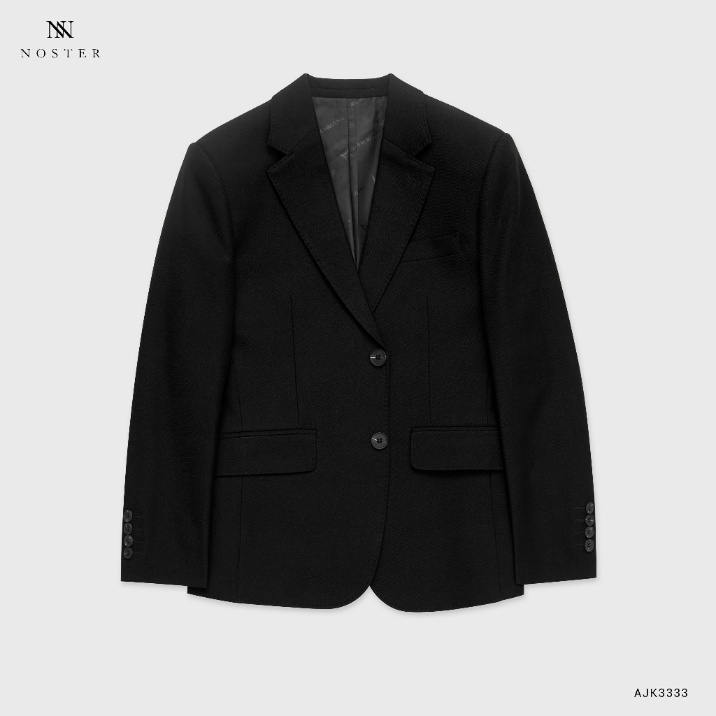 Áo blazer nam có độn vai, đột viền áo, chất vải dầy dặn, form dáng đẹp - Thương hiệu NOSTER mã AJK3333