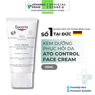 Kem Dưỡng Ẩm Eucerin Ato Control Soothing Cream Phục Hồi, Tái Tạo Da 50ml