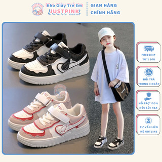Giày Thể Thao Trẻ Em - Giày thể thao bé trai bé gái đế bằng chống trượt có quai dán tiện dụng - JP29