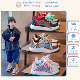Giày Thể Thao Trẻ Em chữ phá cách Thời Trang hotboy hotgirl cho Bé Trai bé Gái từ 3 đến 12 tuổi - JP20