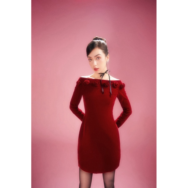 NineToFive - Đầm Rosy nhung