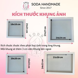 [Khung hộp 3D] Set làm khung ảnh nổi/Khung ảnh 3D tặng sinh nhật, kỉ niệm, Valentine