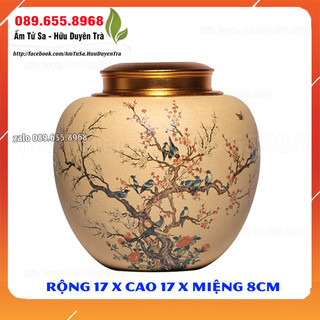 Hũ trà Ấm trà Tử Sa - ấm tử sa nghi hưng cao cấp - pha trà, trà đạo - chuyên trà ô long, trà thái nguyên
