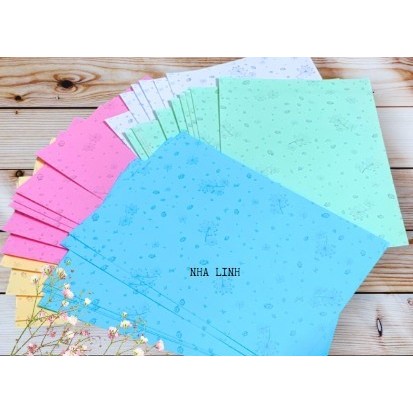 Set bìa thơm, bìa thái  A4  định dượng 160-180 gsm, mix màu
