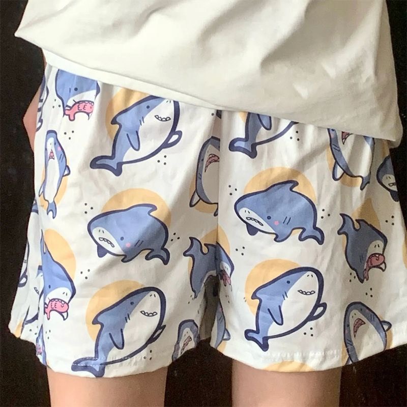 Quần Short Đùi In Họa Tiết Shark Blue Cá Heo Dễ Thương Unisex Nam Nữ | BigBuy360 - bigbuy360.vn