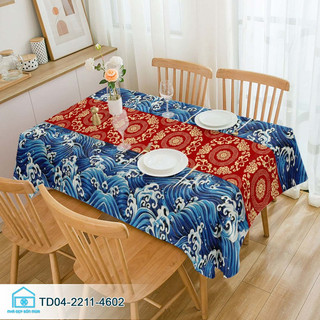 Khăn trải bàn vintage cao cấp, khăn trải bàn phòng khách phong cách Bắc Âu sang trọng, phông nền chụp ảnh, picnic..