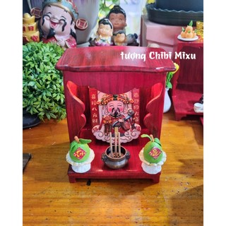 Bàn thờ bài vị thần tài - nguyệt lão - ông táo mini