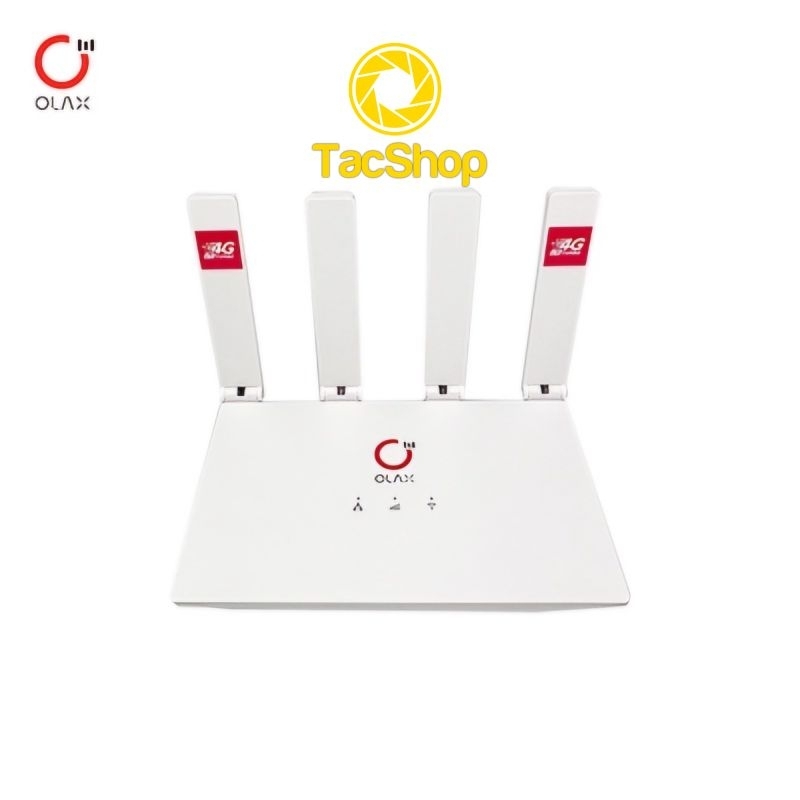 Bộ Phát Wifi 4G LTE Olax MC50 150Mbps sử dụng điện trực tiếp , 1 cổng LAN , 4 ăng ten, kết nối 10 th