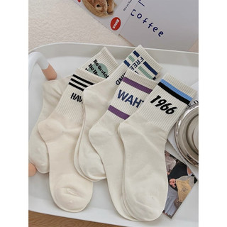 Set 5 đôi tất cổ cao, vớ cổ cao unisex dáng thể thao tva14