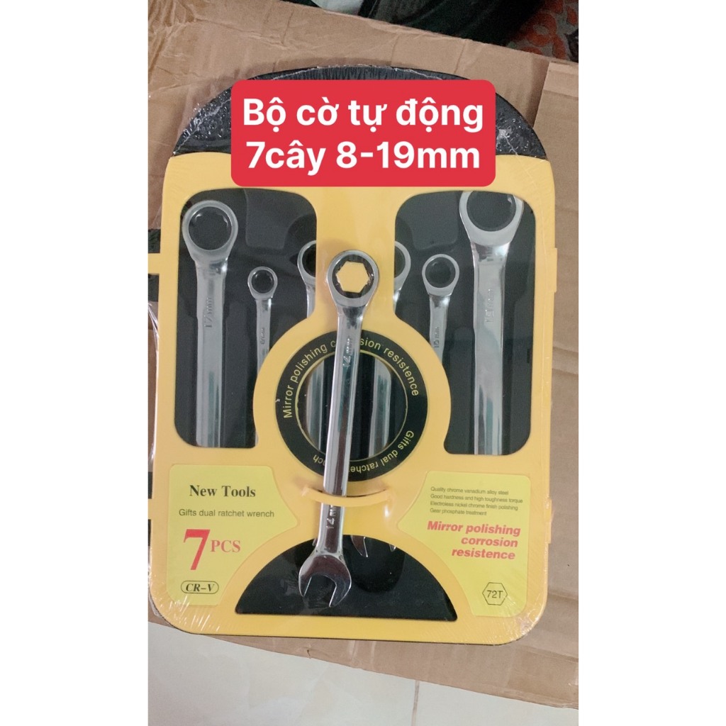 Bộ Khoá Cờ Lê Tự Động 7 Cây ( 8:10:12:13:14:17:19 )
