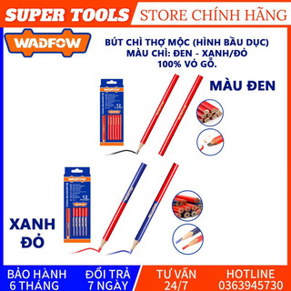 Đồ nghề wadfow bộ 12 bút chì thợ mộc wmq1512 , wmq2512