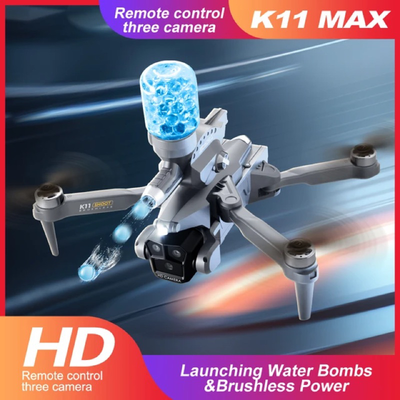 Flycam K11 max có bắn bột nước 💧 - động cơ không chổi bền - Bh1T