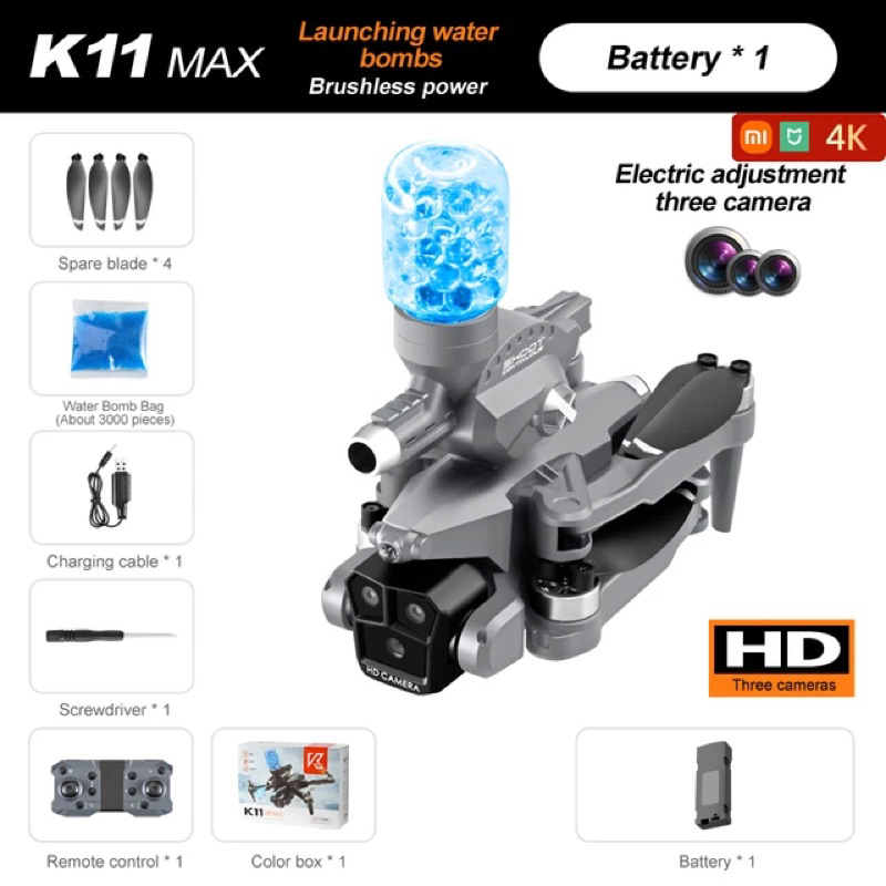 Flycam K11 max có bắn bột nước 💧 - động cơ không chổi bền - Bh1T | BigBuy360 - bigbuy360.vn