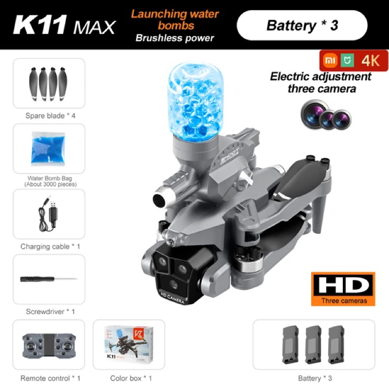 Flycam K11 max có bắn bột nước 💧 - động cơ không chổi bền - Bh1T | BigBuy360 - bigbuy360.vn