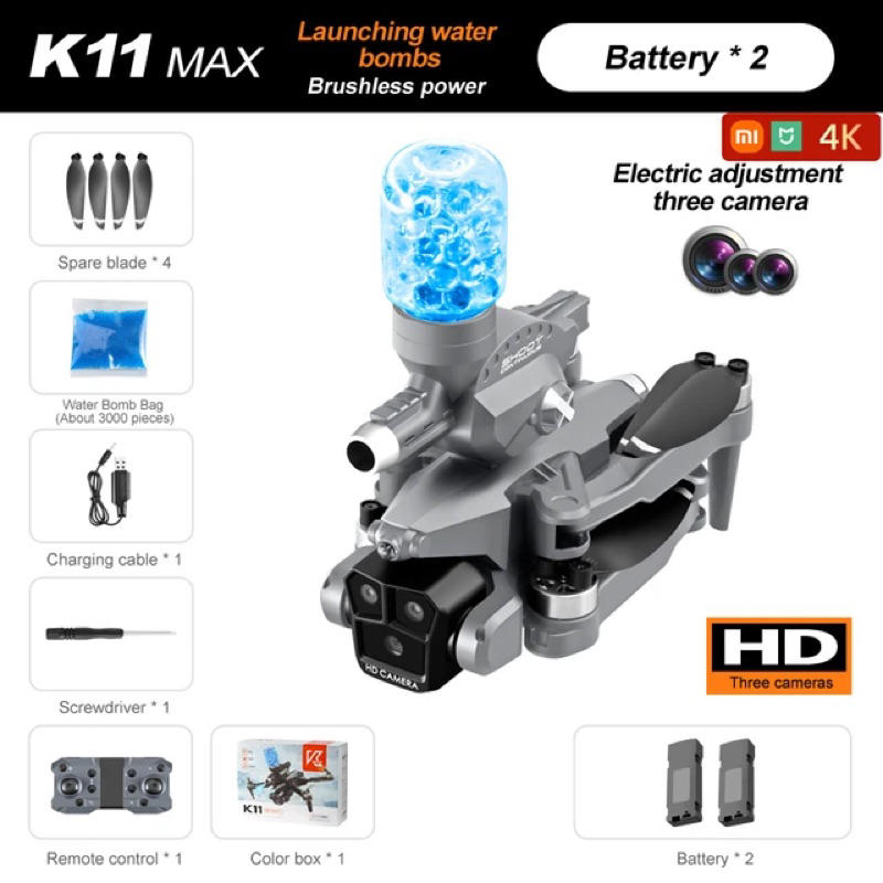 Flycam K11 max có bắn bột nước 💧 - động cơ không chổi bền - Bh1T | BigBuy360 - bigbuy360.vn