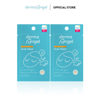  Combo 2 Miếng Dán Mụn Ban Đêm Derma Angel Acne Patch Night 3 Miếng x 2